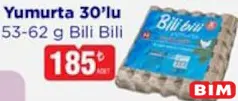 BİLİ BİLİ YUMURTA 30'LU 53-62 G BİLİ BİLİ YUMURTA 30'LU 53-62 G
